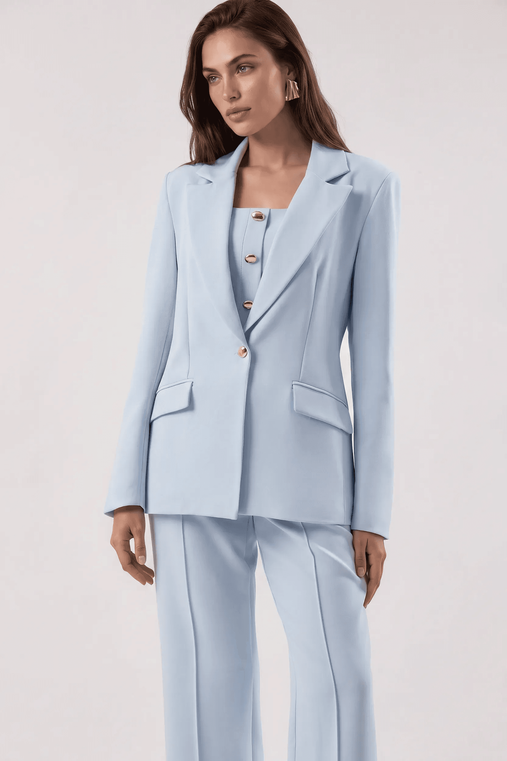 Blazer Com Ombreiras Em Alfaiataria